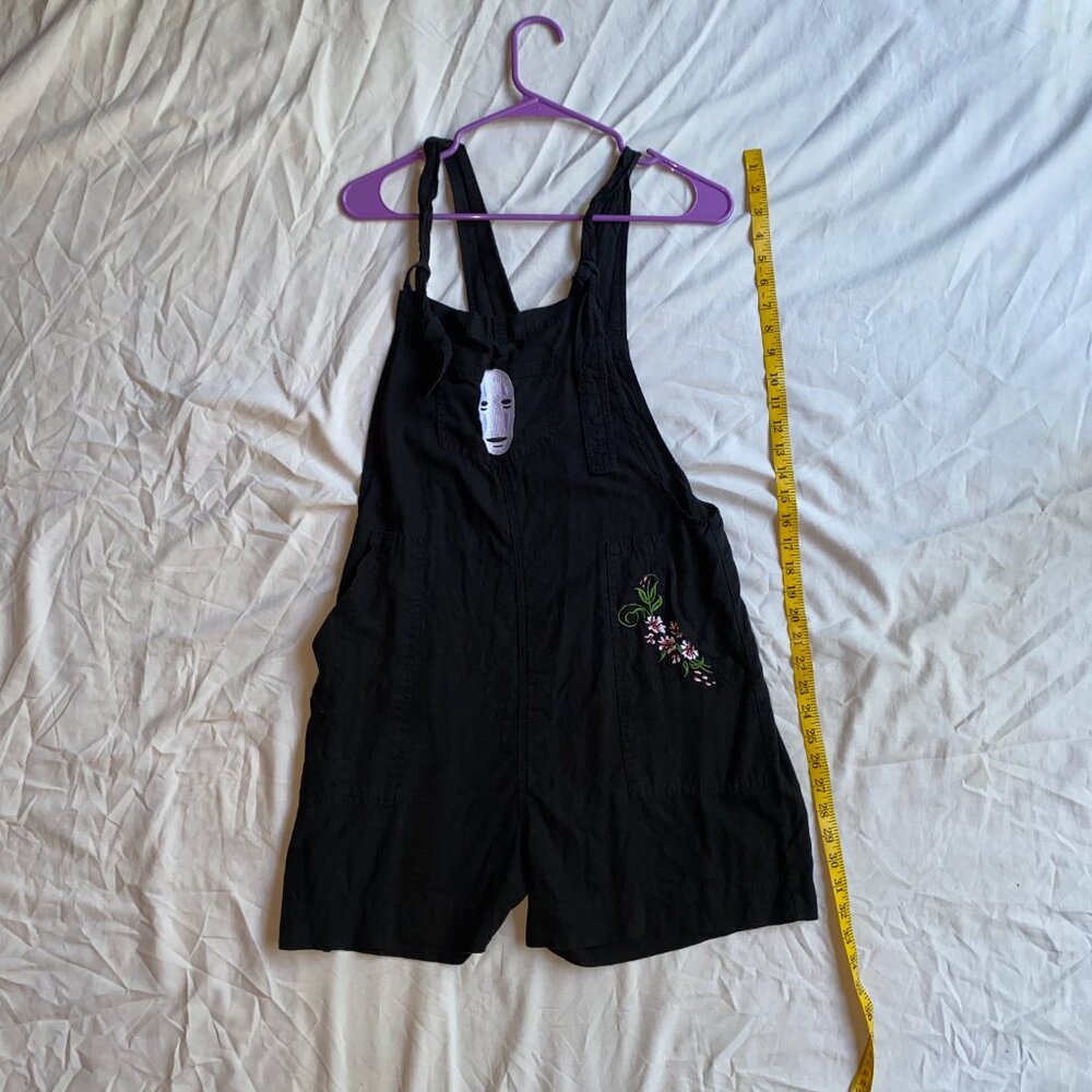 Studio Ghibli Spirited Away, No-Face Linen Shortalls, Small, Romper